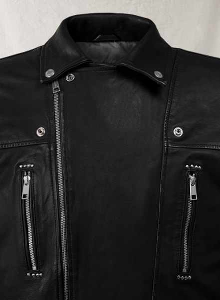 Dauntless Black Biker Leather Jacket
