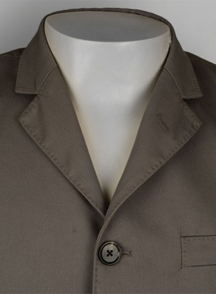 Mid Gray Peached Twill Jacket