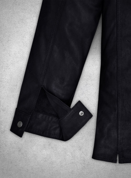 Light Weight Unlined Deep Blue Leather Shirt