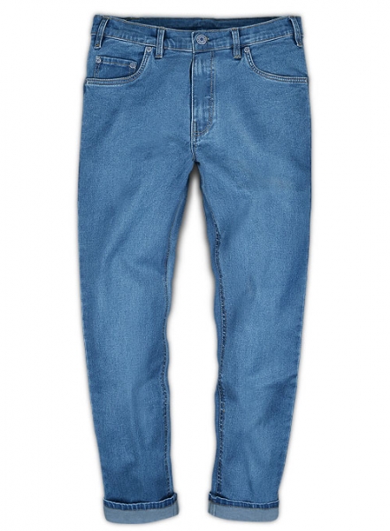 Fierce Blue Stretch Jeans - Light Blue