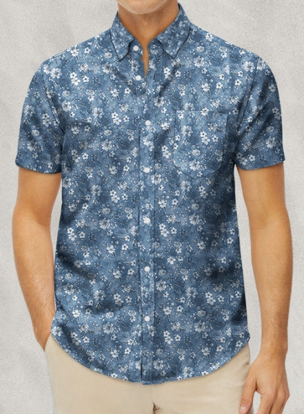 Italian Coseni Cotton Shirt - Half Sleeves