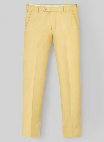 Scabal Yellow Wool Pants