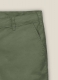 Green Cotton Power Stretch Chino Shorts