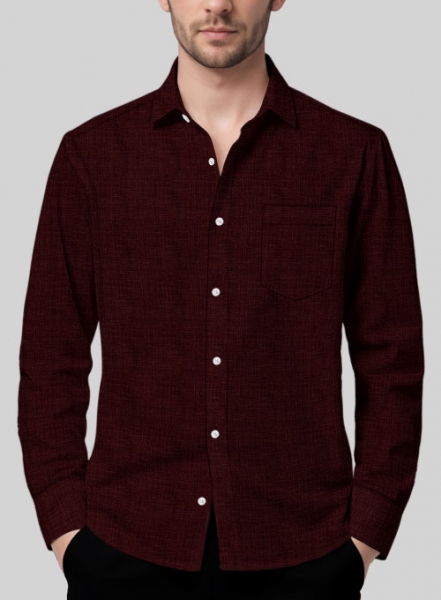 Filafil Poplene Burgundy Shirt