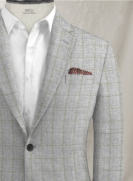 Italian Linen Sirile Checks Jacket