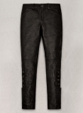 Crocodile Dark Brown Hyde Leather Pants