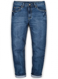 The Blue Stone Wash Whisker Jeans