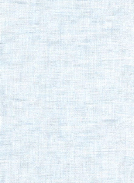 European Pale Blue Linen Shirt - Half Sleeves