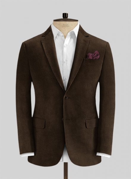 Rich Brown Thick Corduroy Suit