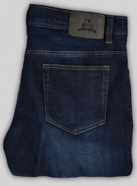 Alpha Blue Stretch Hard Wash Whisker Jeans