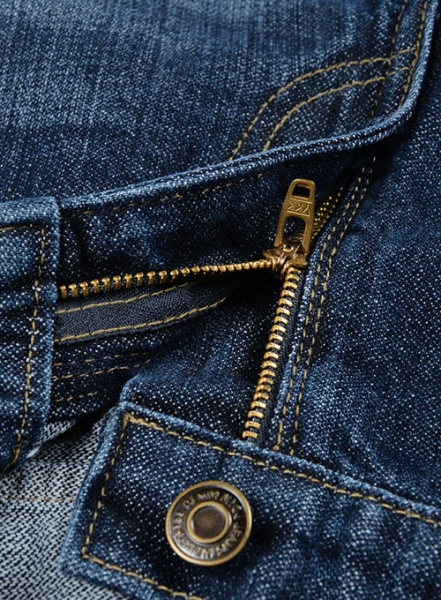 Pacific Blue Indigo Wash Whisker Jeans - Look #551