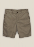 Earthy Brown Cotton Power Stretch Chino Shorts