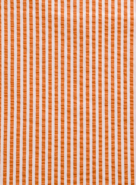 Italian Seersucker Orange Shirt