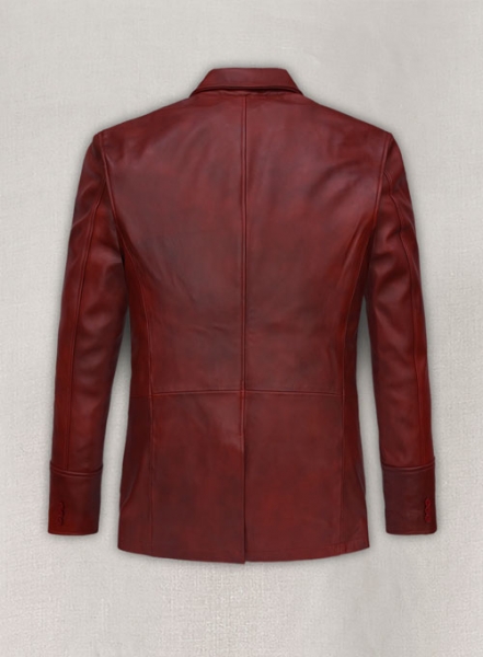 Spanish Red Leather Blazer - #716