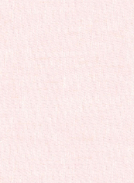 Roman Light Pink Linen Shirt - Half Sleeves