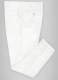 White Feather Cotton Canvas Stretch Pants