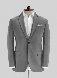 Gray Feather Cotton Canvas Stretch Jacket