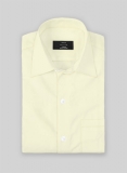 Giza Yellow Cotton Shirt- Full Sleeves