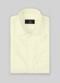 Giza Yellow Cotton Shirt- Full Sleeves