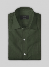 Forest Green Stretch Poplene Shirt