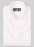Soft Pink Herringbone Cotton Shirt
