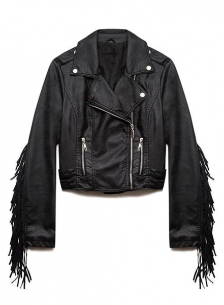 Leather Fringes Jacket #1008