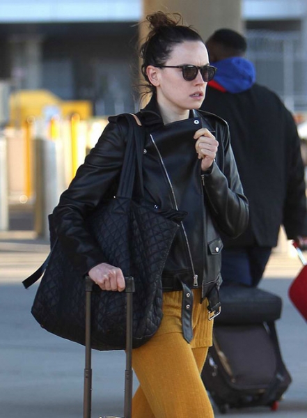 Daisy Ridley Leather Jacket #2