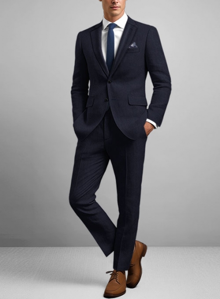 Solbiati Deep Blue Seersucker Suit