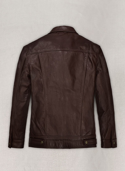Thick Goat Brown Washed & Wax Tom Holland Leather Jacket