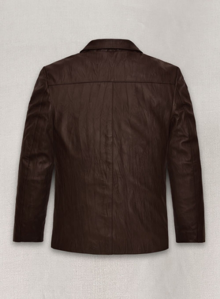 Wrinkled Brown Jim Morrison Leather Jacket