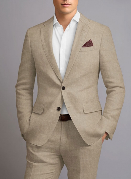 Maple Khaki Pure Linen Jacket