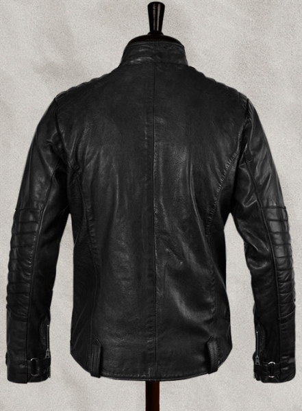 Thick Goat Black Washed & Wax David Leather Jacket
