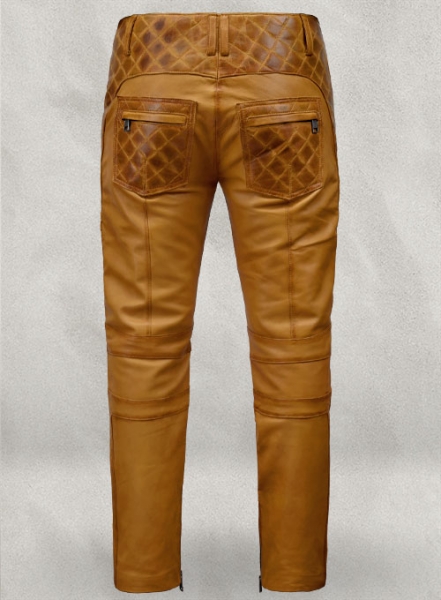 Outlaw Burnt Mustard Leather Pants