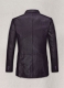 Purple Hampton Leather Blazer