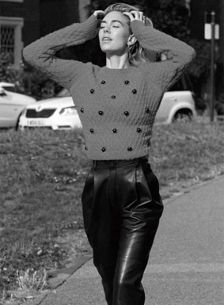 Vanessa Kirby Leather Pants