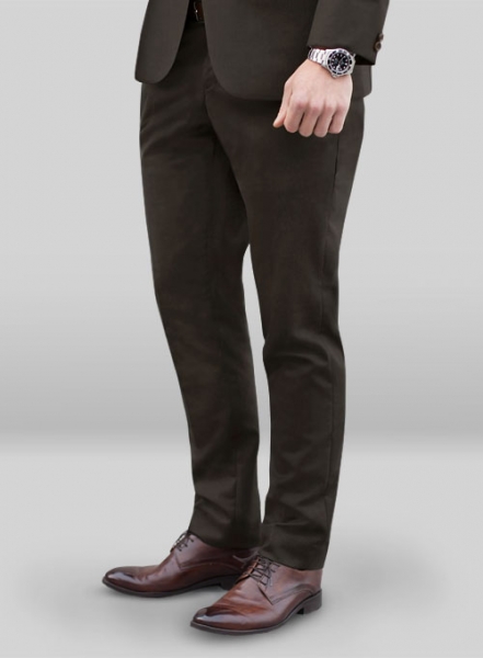 Caviar Twill Brown Wool Suit