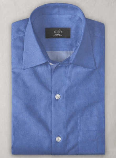 Royal Blue Luxury Twill Shirt- Half Sleeves