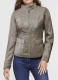 Croma Gray Washed & Wax Scarlett Johansson Leather Jacket