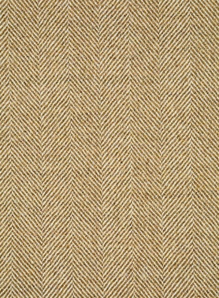 Italian Wide Herringbone Beige Tweed Jacket