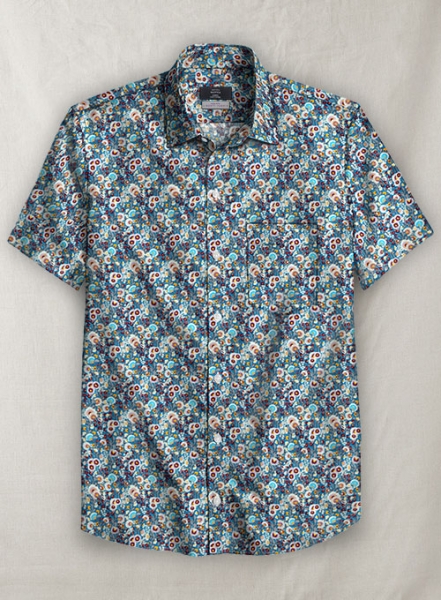 Liberty Ideria Cotton Shirt - Half Sleeves