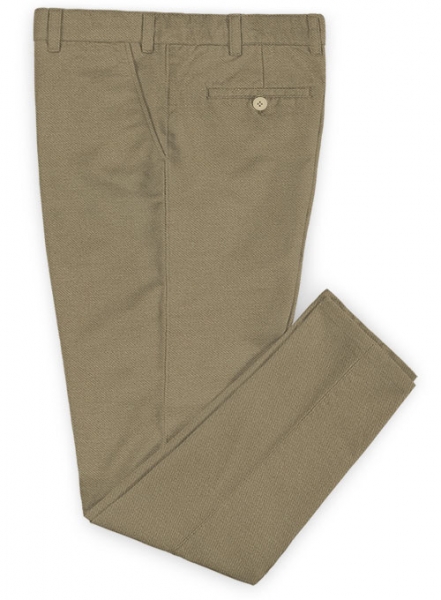 Hunter Khaki Peach Finish Chinos