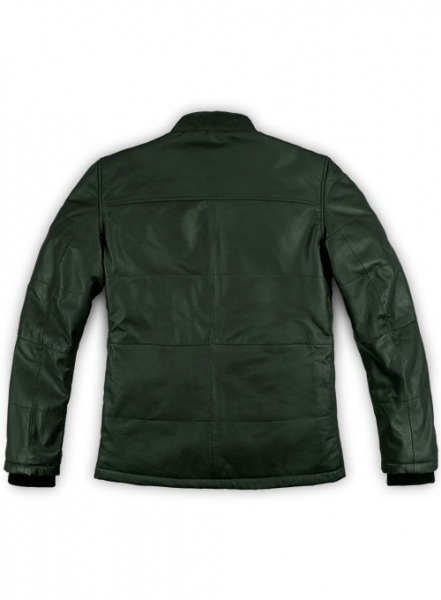 Soft Deep Olive Leather Jacket # 1000