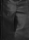 Black Selena Gomez Leather Long Coat