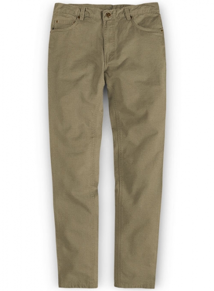 Hunter Khaki Peach Finish Chino Jeans