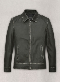 Rubbed Charcoal Jason Bateman Leather Jacket Rubbed Charcoal Jason Bateman Leather Jacket