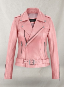 Light Pink Gwen Stefani Leather Jacket
