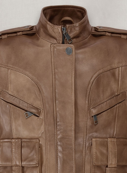 Espanol Timber Brown Leather Jacket #517