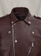 Beast Burgundy Biker Leather Jacket