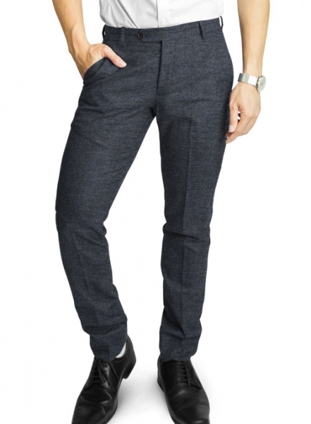 Indigo Blue Tweed Pants