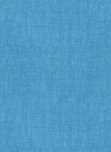 European Blue Linen Shirt - Half Sleeves